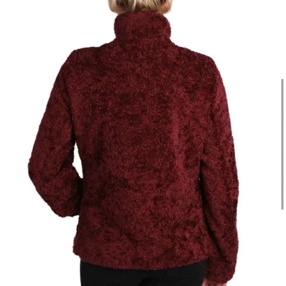 Pendleton Red Fuzzy Deep Pile Sherpa Jacket Medium - Picture 4 of 16